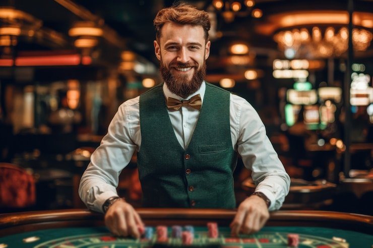 Ilustrasi pengguna di berbagai perangkat menikmati konten sports dan casino online
